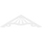 Ekena Millwork Pitch Marshall Architectural Grade PVC Gable Pediment, 72"W x 21"H x 1"P (7/12) GPP072X021X100MAR - alternate 5